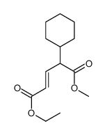 1-O-ethyl 5-O-methyl 4-cyclohexylpent-2-enedioate结构式