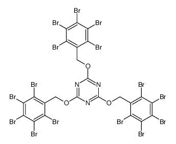 2,4,6-tris[(2,3,4,5,6-pentabromophenyl)methoxy]-1,3,5-triazine Structure