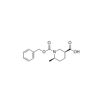 (3S,6R)-1-((benzyloxy)carbonyl)-6-methylpiperidine-3-carboxylic acid Structure