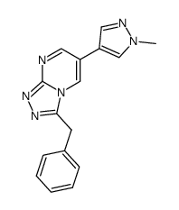 3-benzyl-6-(1-methyl-1H-pyrazol-4-yl)-1,2,4-triazolo[4,3-a]-pyrimidine结构式