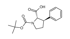 Boc-L-trans(βPh)Pro-OH structure