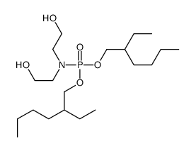 2-[bis(2-ethylhexoxy)phosphoryl-(2-hydroxyethyl)amino]ethanol结构式