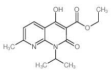 Ethyl 4-hydroxy-1-isopropyl-7-methyl-2-oxo-1,2-dihydro-1,8-naphthyridine-3-carboxylate picture