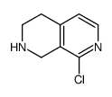 8-chloro-1,2,3,4-tetrahydro-2,7-naphthyridine Structure