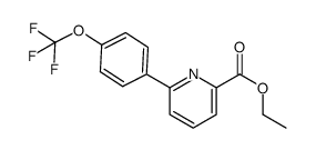 ethyl 6-(4-(trifluoromethoxy)phenyl)picolinate Structure
