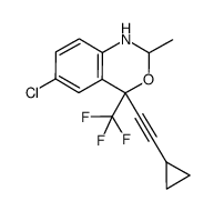 6-chloro-4-(cyclopropylethynyl)-2-methyl-1,4-dihydro-4-(trifluoromethyl)-2H-3,1-benzoxazine Structure