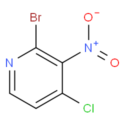 2-BroMo-4-chloro-3-nitropyridine Structure