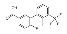 4-fluoro-3-[2-fluoro-3-(trifluoromethyl)phenyl]benzoic acid结构式