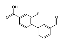 3-fluoro-4-(3-formylphenyl)benzoic acid结构式