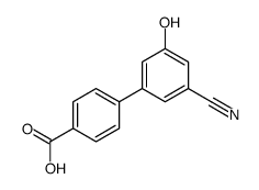 4-(3-cyano-5-hydroxyphenyl)benzoic acid结构式