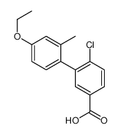 4-chloro-3-(4-ethoxy-2-methylphenyl)benzoic acid结构式