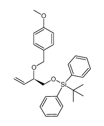 (2R)-tert-butyl-[2-(4-methoxybenzyloxy)but-3-enyloxy]diphenylsilane Structure