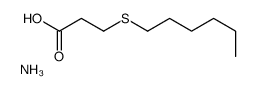 azanium,3-hexylsulfanylpropanoate Structure