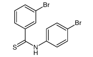 3-Bromo-N-(4-bromophenyl)benzenecarbothioamide结构式