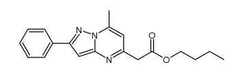 5-butoxycarbonylmethyl-7-methyl-2-phenylpyrazolo[1,5-a]pyrimidine Structure