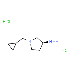 (S)-1-(Cyclopropylmethyl)pyrrolidin-3-amine dihydrochloride Structure