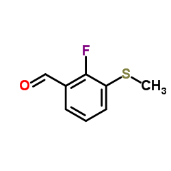 2-fluoro-3-(methylthio)benzaldehyde结构式