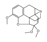 4,4,6-trimethoxy-4,4a,10,11-tetrahydro-1H-1,9-methanoazirino[2,1-i]benzofuro[3,2-d]indole结构式