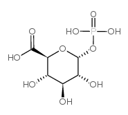 Alpha-D-葡糖醛酸-1-磷酸结构式