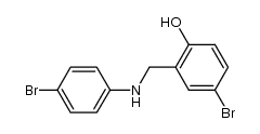 4-BROMO-2-[(4-BROMOANILINO)METHYL]BENZENOL结构式