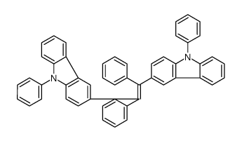 3-[1,2-diphenyl-2-(9-phenylcarbazol-3-yl)ethenyl]-9-phenylcarbazole Structure