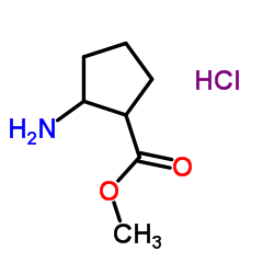 Methyl 2-aminocyclopentanecarboxylate hydrochloride (1:1)结构式