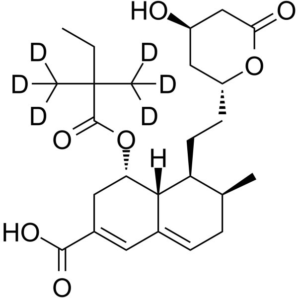 6-Carboxy ∆-5’,4’,5,6-Simvastatin-d6 Structure