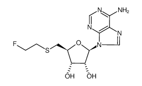 5'-deoxy-5'-<(2-monofluoroethyl)thio>adenosine Structure