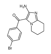 2-Amino-3(4-bromobenzoyl)-5,6,7,8-tetrahydroimidazo[1,2-a]pyridine structure