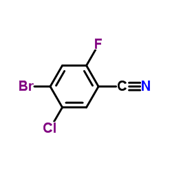 4-Bromo-5-chloro-2-fluorobenzonitrile Structure