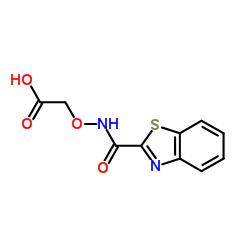{[(1,3-Benzothiazol-2-ylcarbonyl)amino]oxy}acetic acid structure