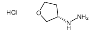 (S)-(tetrahydrofuran-3-yl)hydrazine hydrochloride Structure