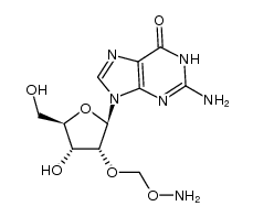 2'-O-(aminooxymethyl)guanosine结构式