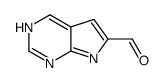 7H-pyrrolo[2,3-d]pyrimidine-6-carbaldehyde结构式