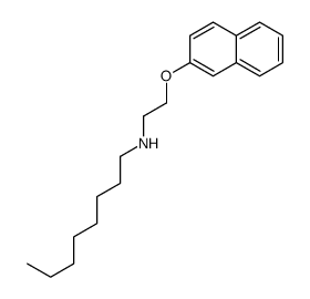 N-(2-naphthalen-2-yloxyethyl)octan-1-amine结构式