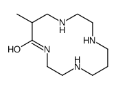 6-methyl-1,4,8,11-tetrazacyclotetradecan-5-one结构式