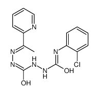 1-(2-chlorophenyl)-3-[[(E)-1-pyridin-2-ylethylideneamino]carbamoylamino]urea结构式