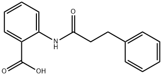 2-(3-苯基丙酰胺基)苯甲酸结构式