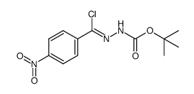 N′-[chloro-(4-nitrophenyl)methylene]-tert-butylcarbazate结构式