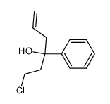 1-chloro-3-phenyl-5-hexen-3-ol结构式