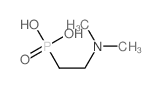 Phosphonic acid,P-[2-(dimethylamino)ethyl]- Structure