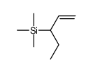 trimethyl(pent-1-en-3-yl)silane Structure