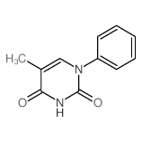 2,4(1H,3H)-Pyrimidinedione, 5-methyl-1-phenyl- Structure