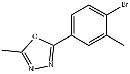 2-(4-bromo-3-methylphenyl)-5-methyl-1,3,4-Oxadiazole Structure