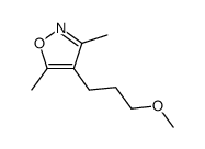 Isoxazole, 4-(3-methoxypropyl)-3,5-dimethyl- (9CI) Structure