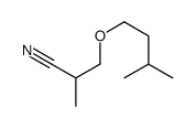 2-methyl-3-(3-methylbutoxy)propanenitrile Structure