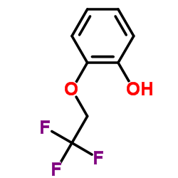 2-(2,2,2-三氟乙氧基)苯酚结构式