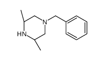 Piperazine, 3,5-dimethyl-1-(phenylmethyl)-, (3S-trans)- (9CI) Structure