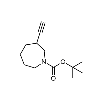 3-乙炔基氮杂环庚烷-1-羧酸叔丁酯结构式