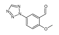 2-methoxy-5-(tetrazol-2-yl)benzaldehyde结构式